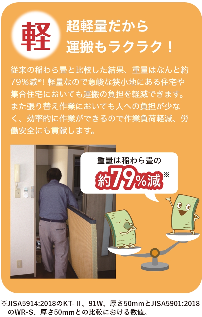 超軽量だから運搬もラクラク！